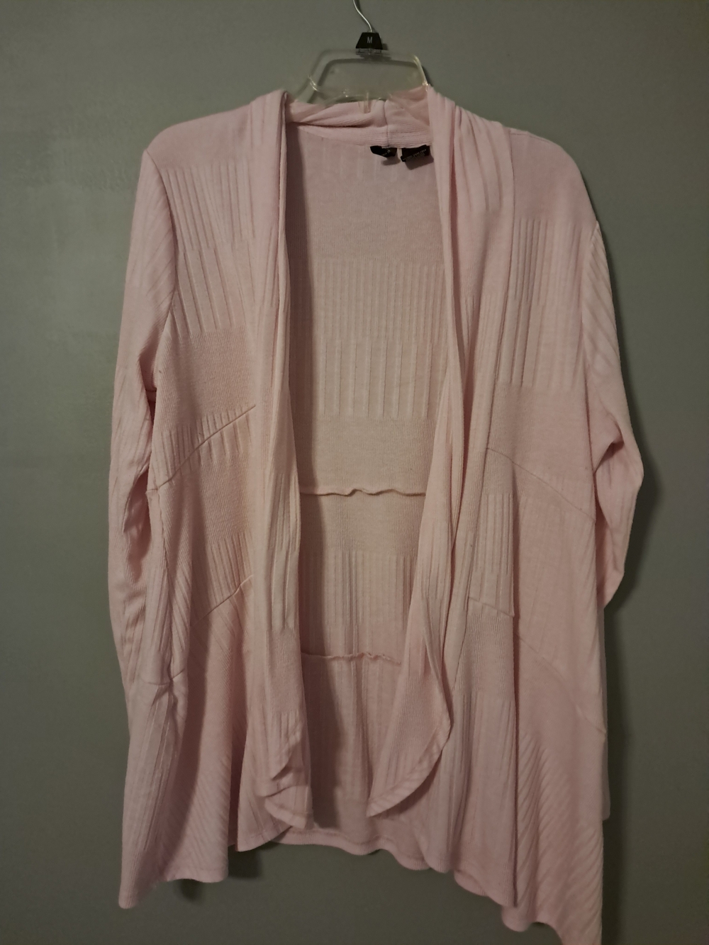 1D Pale Pink Open-Front Women's Cardigan